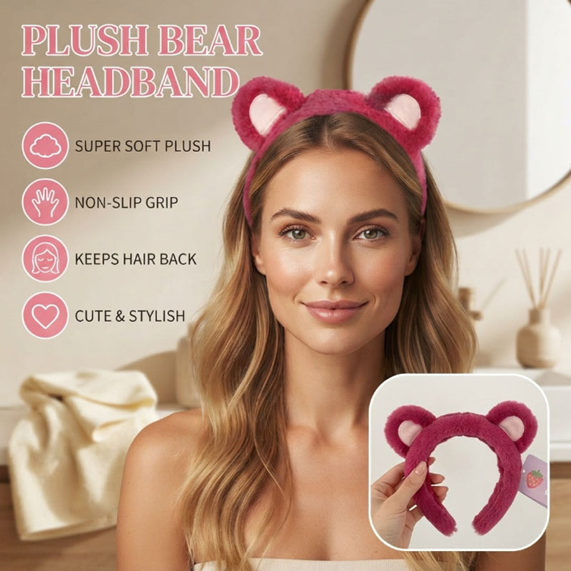 Luxury Skincare Gifts - Luxury Velvet Anti-Slip Headband for Women,