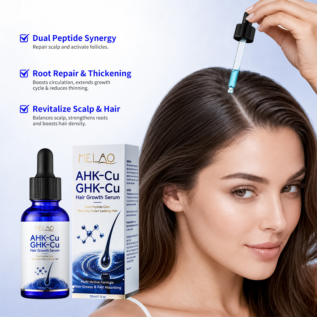 30ml Copper Dual Peptide Hair  - Epidermal Growth Factor ulasan dan harga