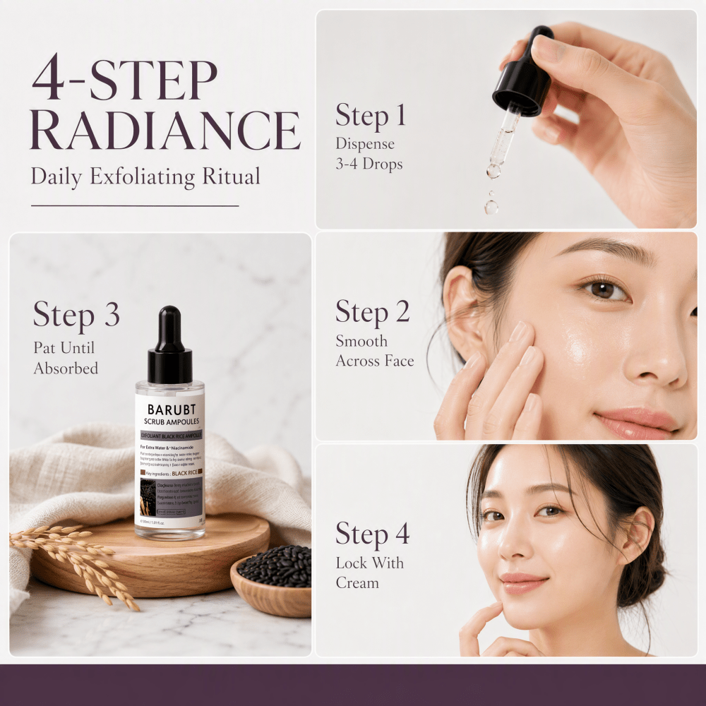 Exfoliating Black Rice Ampoule - Luxury Skincare Treatments ulasan dan harga