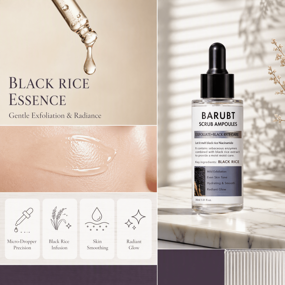 Exfoliating Black Rice Ampoule - Luxury Skincare Treatments ulasan dan harga