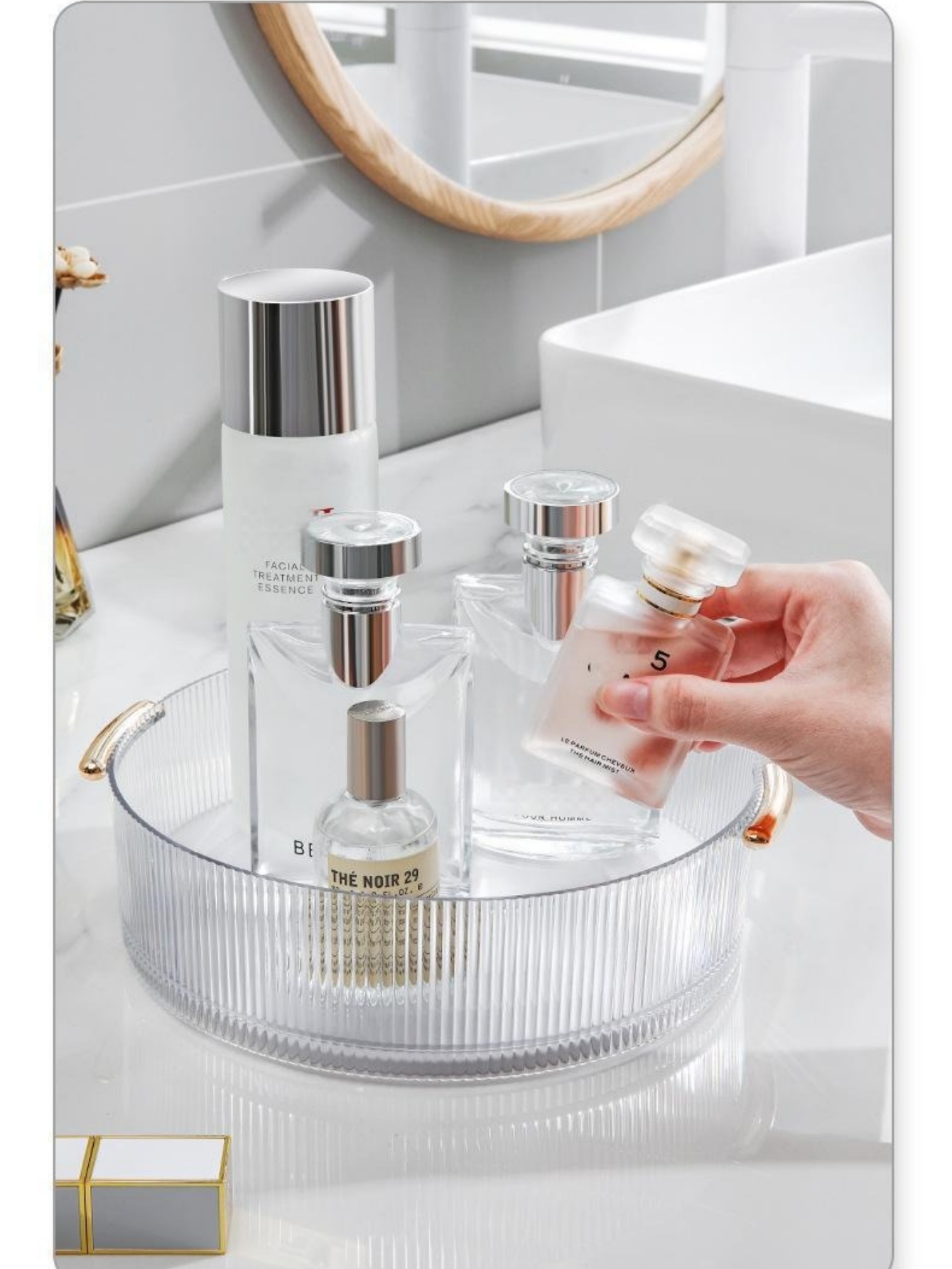 Vertical Ribbed Transparent Ma - Luxury Skincare Gifts ulasan dan harga